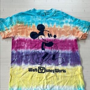 Disney Blue Tie-Dye Shirt